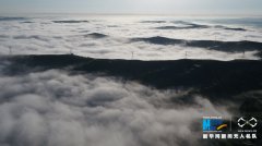 鸟瞰余晖下的湖北鄂黄长江大桥